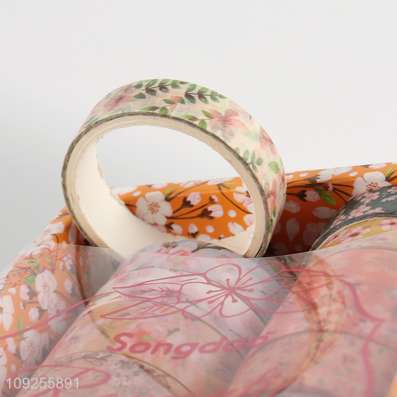 High Quality 14 Rolls Sakura Washi Tape Set Adhesive Masking Tapes for DIY Arts & Crafts