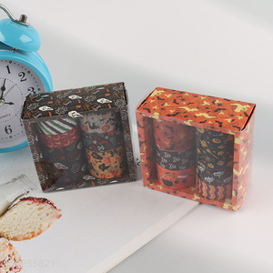 Factory Price 6 Rolls Halloween Washi Tape Set Holiday Masking Tapes Set for Gift Wrapping