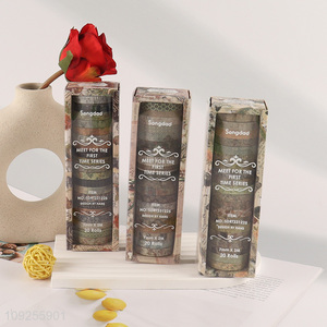 New Product 20 Rolls Washi Tape Set Decorative Adhesive Tapes Set for Gift Wrapping