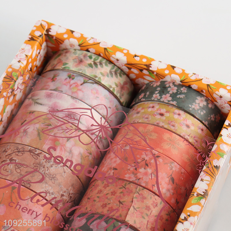 High Quality 14 Rolls Sakura Washi Tape Set Adhesive Masking Tapes for DIY Arts & Crafts