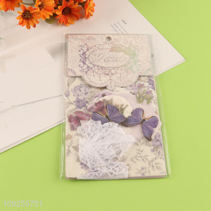 Factory Supply Aesthetic Paper & Stickers Scrapbooking Supplies Kit for DIY Crafts