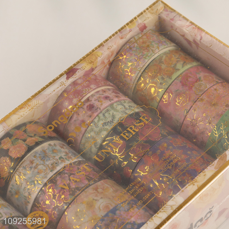 High Quality 20 Rolls Floral Washi Tape Set Decorative Tapes Set for Scrapbook Journal