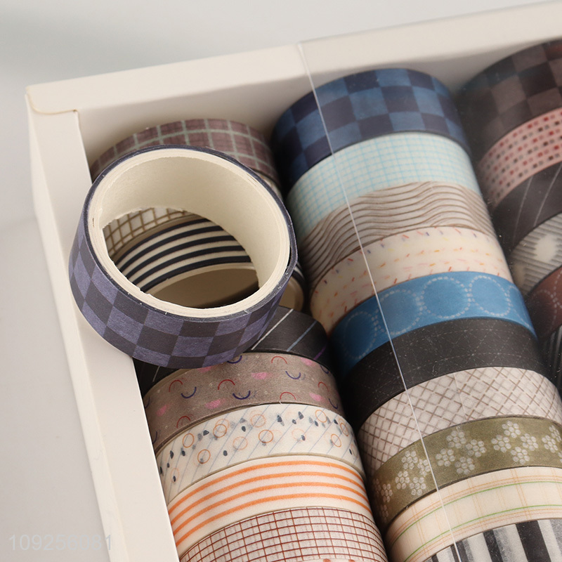 New Product 44 Rolls Washi Tape Set Gold Foil Washi Tapes Set for Scrapbook Journals