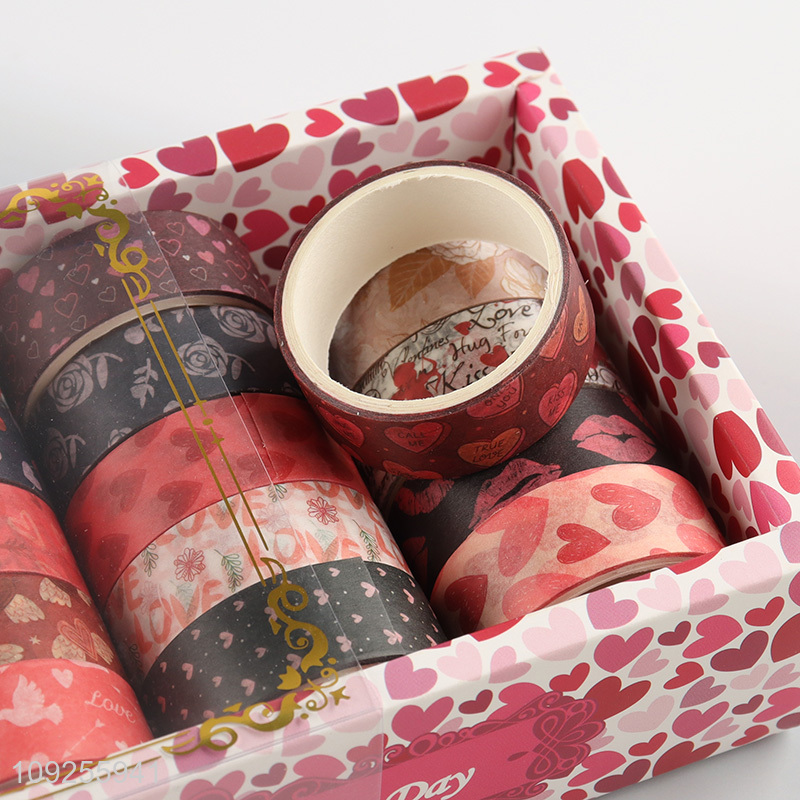Hot Selling 20 Rolls Valentine's Day Washi Tape Set Decorative Washi Tapes for Gift Wrapping