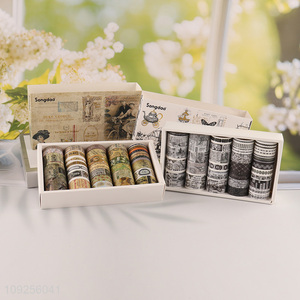 New Arrival 36 Rolls Vintage Washi Tape Set Decorative Masking Tapes Set for DIY Crafts