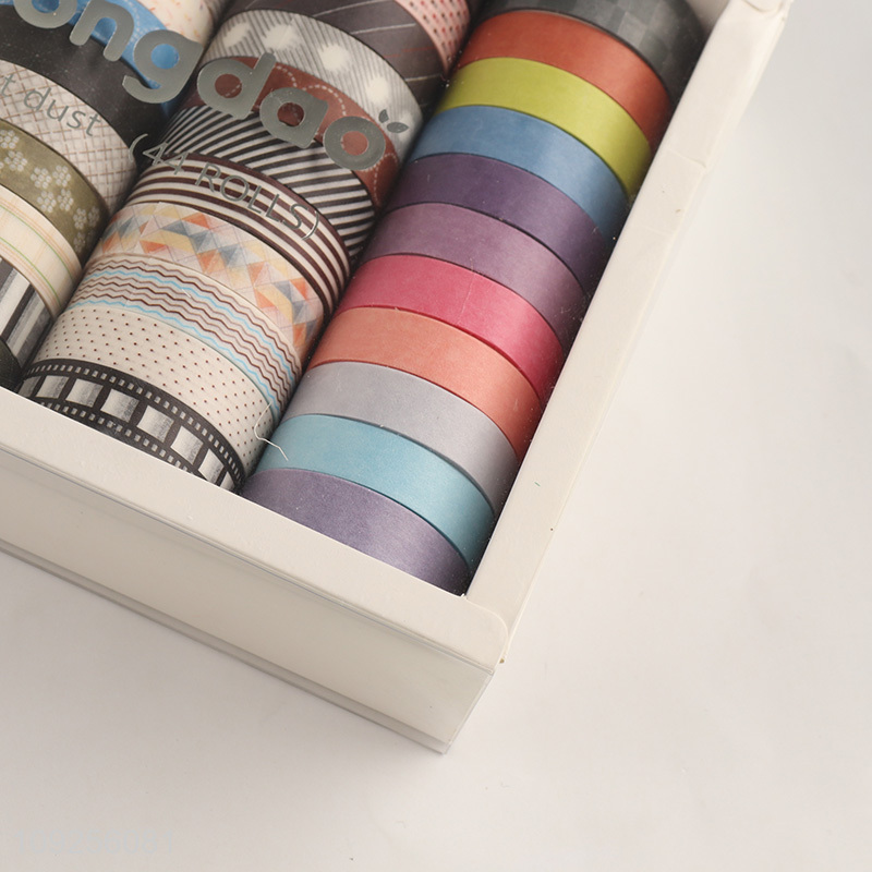 New Product 44 Rolls Washi Tape Set Gold Foil Washi Tapes Set for Scrapbook Journals
