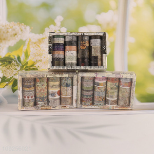 Factory Supply 24 Rolls Washi Tape Set Decorative Washi Tapes for DIY Journaling Scrapbooking