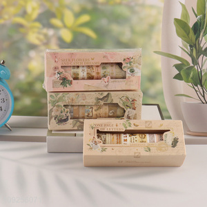 High Quality 8 Rolls Washi Tape Set for DIY Arts & Crafts, Journaling & Scrapbooking