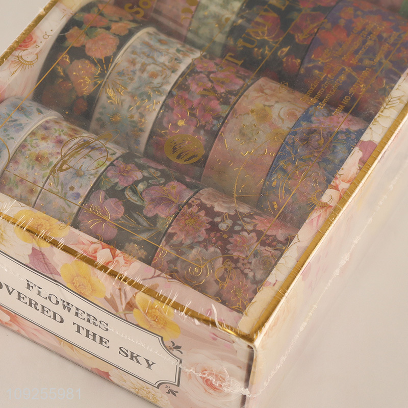 High Quality 20 Rolls Floral Washi Tape Set Decorative Tapes Set for Scrapbook Journal