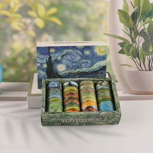 Hot Selling 25 Rolls Van Gogh Washi Tape Set Decorative Tapes Aesthetic Journaling Supplies