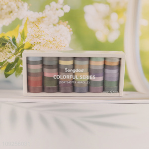Online Wholesale 48 Rolls Colorful Washi Tape Set Decorative Masking Tapes for DIY Scrapbooking