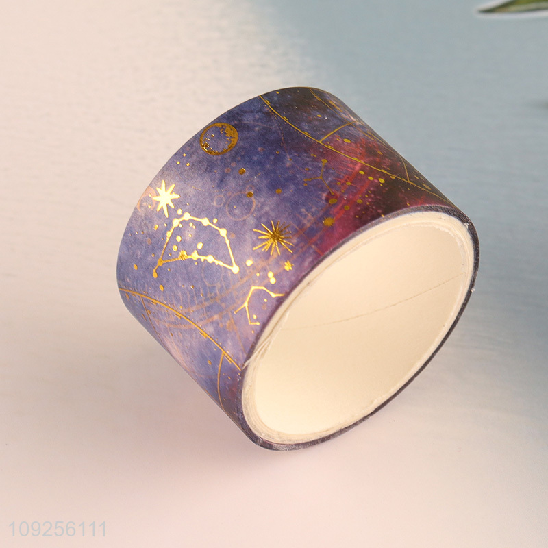 Factory Supply 36 Rolls Washi Tape Set Gold Foil Galaxy Washi Tapes Decorative Masking Tapes