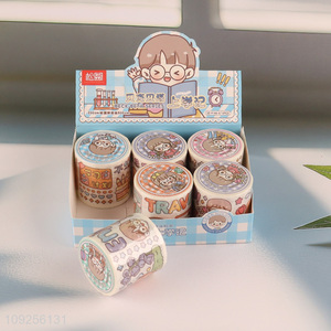 New Product 1 Roll Cartoon Washi Tape Decorative Tape Cartoon Adhesive Tape for Kids