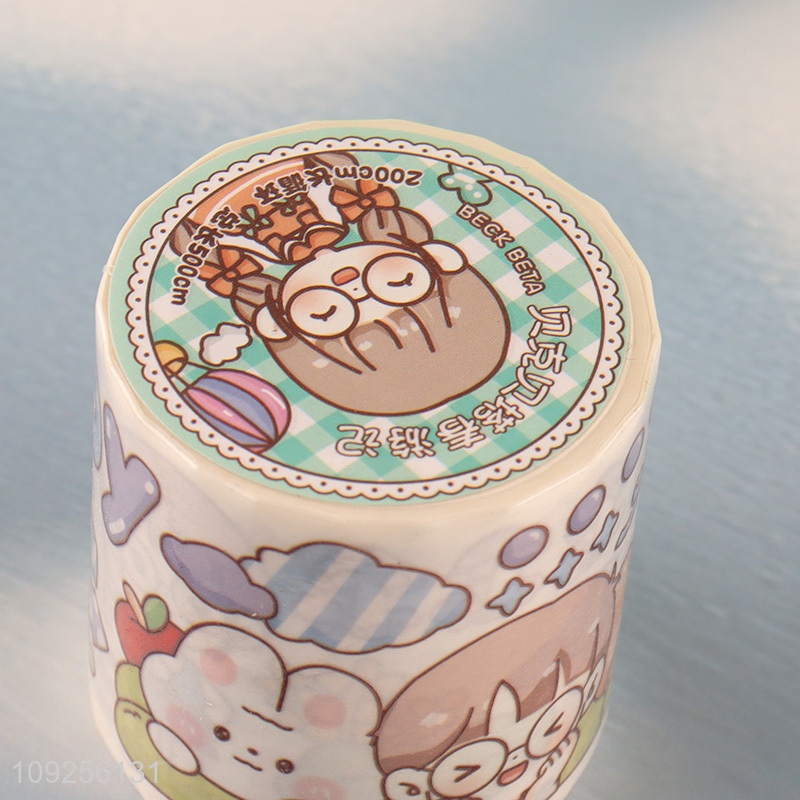 New Product 1 Roll Cartoon Washi Tape Decorative Tape Cartoon Adhesive Tape for Kids
