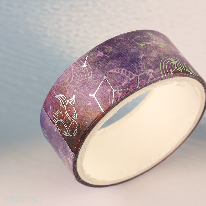 Hot Selling 12 Rolls Moon and Star Galaxy Washi Tape Set for DIY Journaling & Scrapbooking