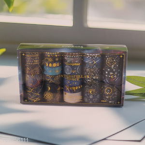 Factory Supply 36 Rolls Washi Tape Set Gold Foil Galaxy Washi Tapes Decorative Masking Tapes