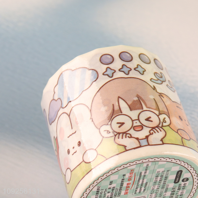 New Product 1 Roll Cartoon Washi Tape Decorative Tape Cartoon Adhesive Tape for Kids