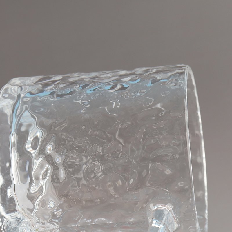 Hot Selling Beer Glasses Clear Glass Beer Mug with Handle for Freezer