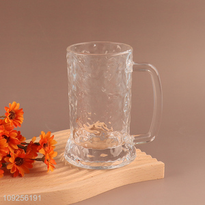 New Product Beer Glasses Glass Beer Mug with Handle for Home & Bar