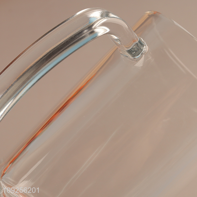 Factory Price Glass Beer Glasses Lead Free Glass Water Cup with Handle
