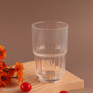 Factory Supply Drinking Glass Transparent Glass Cup for Water Juice Tea
