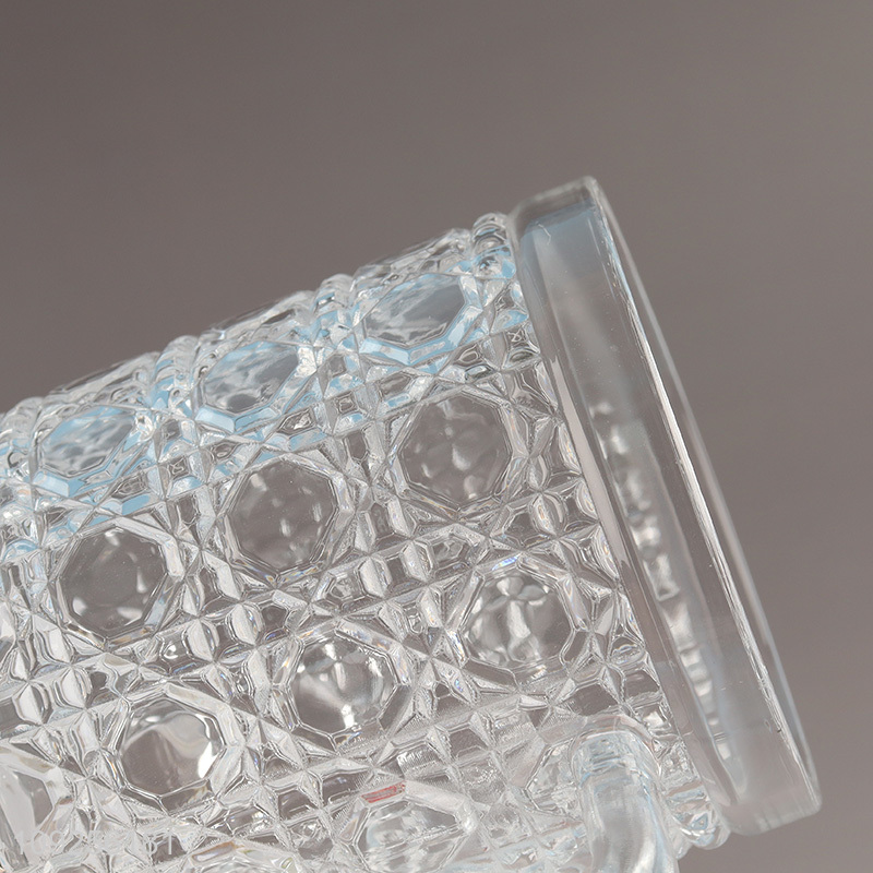 High Quality Drinking Glass Clear Water Cup Modern Glass with Handle