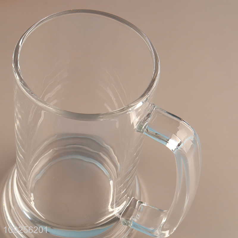 Factory Price Glass Beer Glasses Lead Free Glass Water Cup with Handle