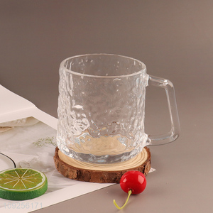 Hot Selling Beer Glasses Clear Glass Beer Mug with Handle for Freezer