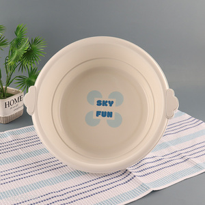 Wholesale Round Plastic Wash Basin with Double Handles for Face Baby Adult