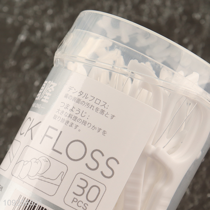 High Quality 30 Count Dental Floss Picks Advanced Clean Floss Picks