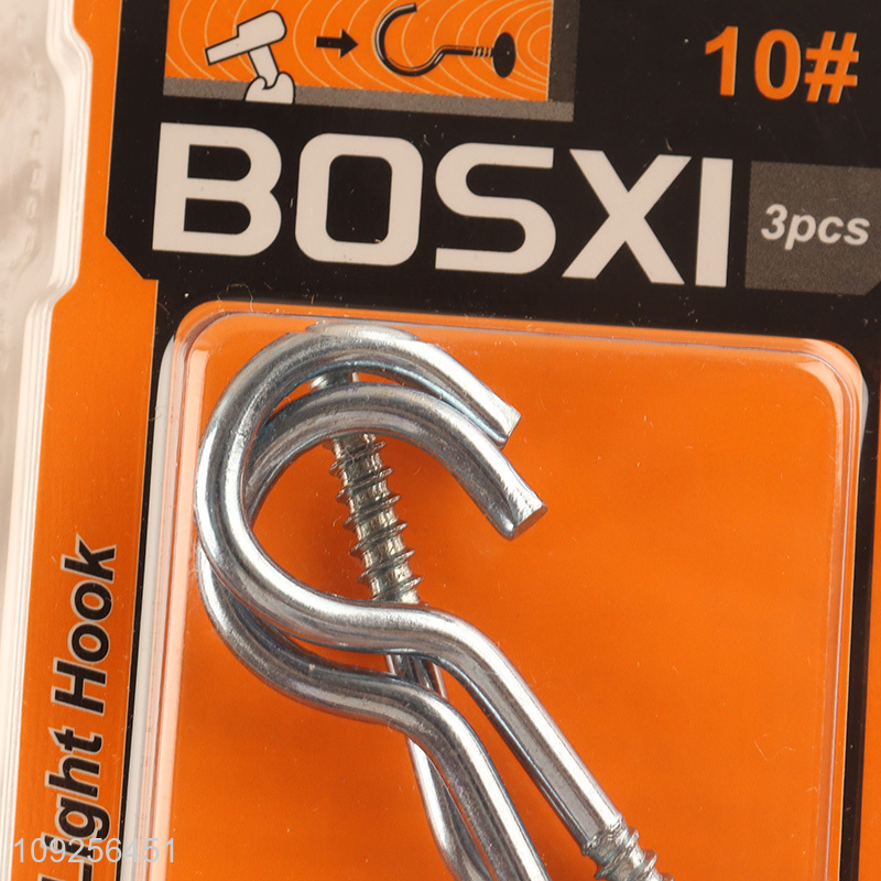 Good Quality 3 Pieces Screw Eye Pins Heavy Duty Self Tapping Screws Hooks