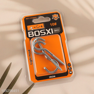 Good Quality 3 Pieces Screw Eye Pins Heavy Duty Self Tapping Screws Hooks