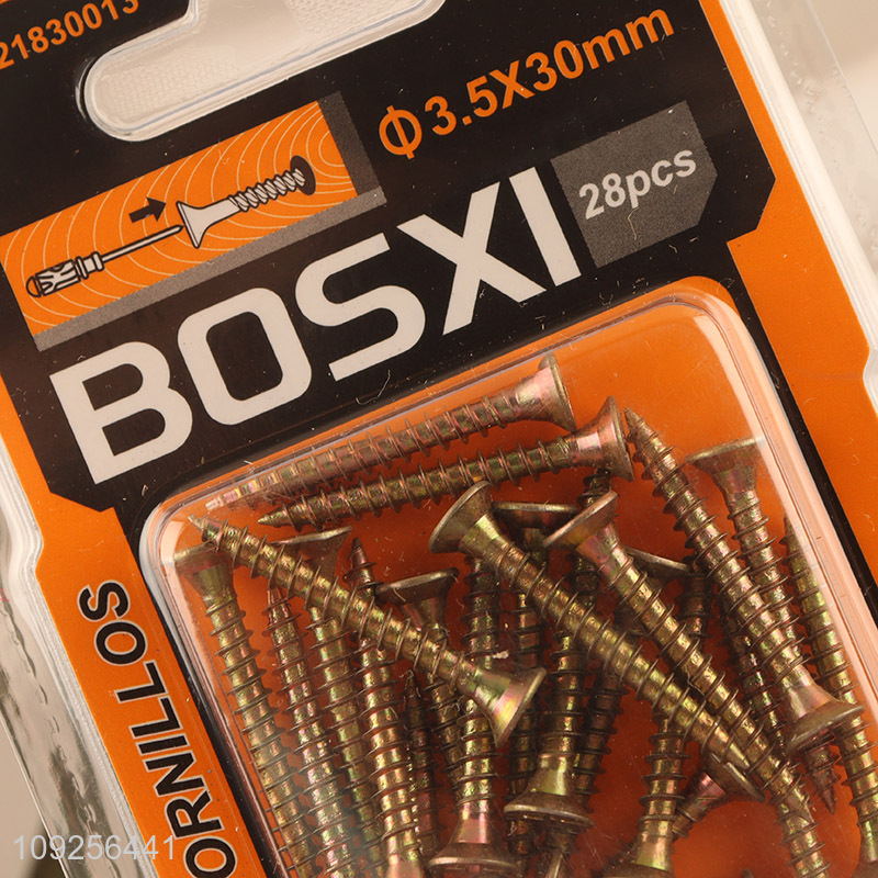 Good Quality 28 Pieces Self Tapping Screw Set Iron Self Tapping Screws Set