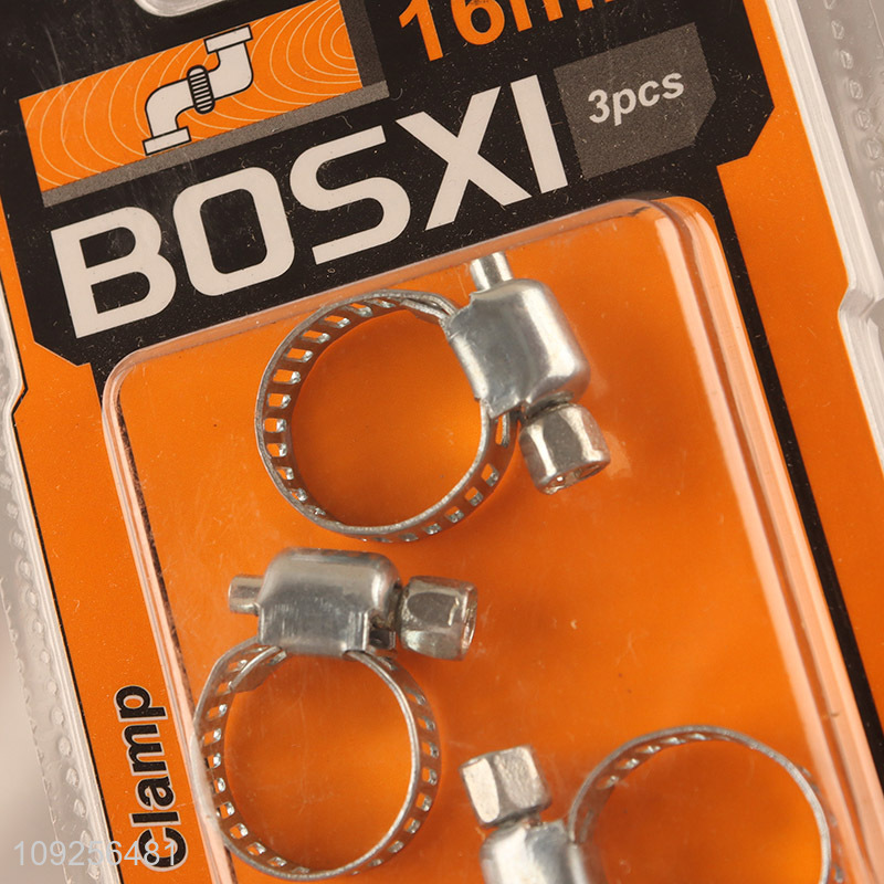 Factory Price 3 Pieces Hose Clamps Set Adjustable Hose Clamps for Plumbing Garden