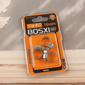 Factory Price 3 Pieces Hose Clamps Set Adjustable Hose Clamps for Plumbing Garden