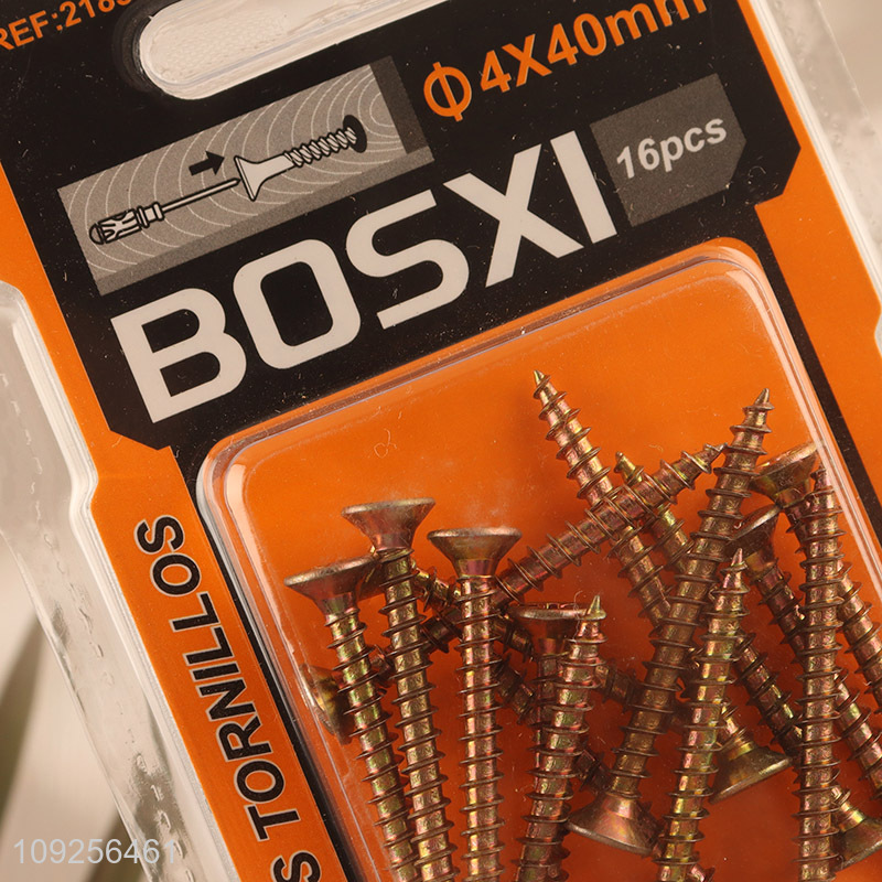 High Quality 16 Pieces Self Tapping Screw Set Iron Self Tapping Screws Set