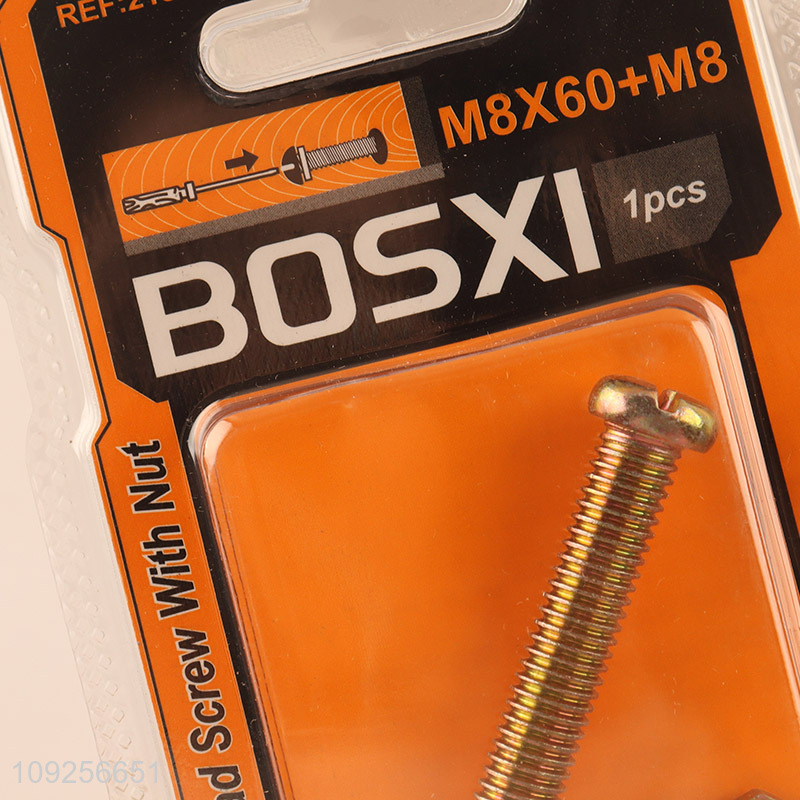 New Product 1Set M8 Screw and Nut Set Iron Screws and Nuts Set Fastener Kit