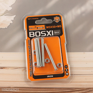 New Arrival 5Set M5 Screw and Nut Set Iron Screws and Nuts Set Fastener Kit