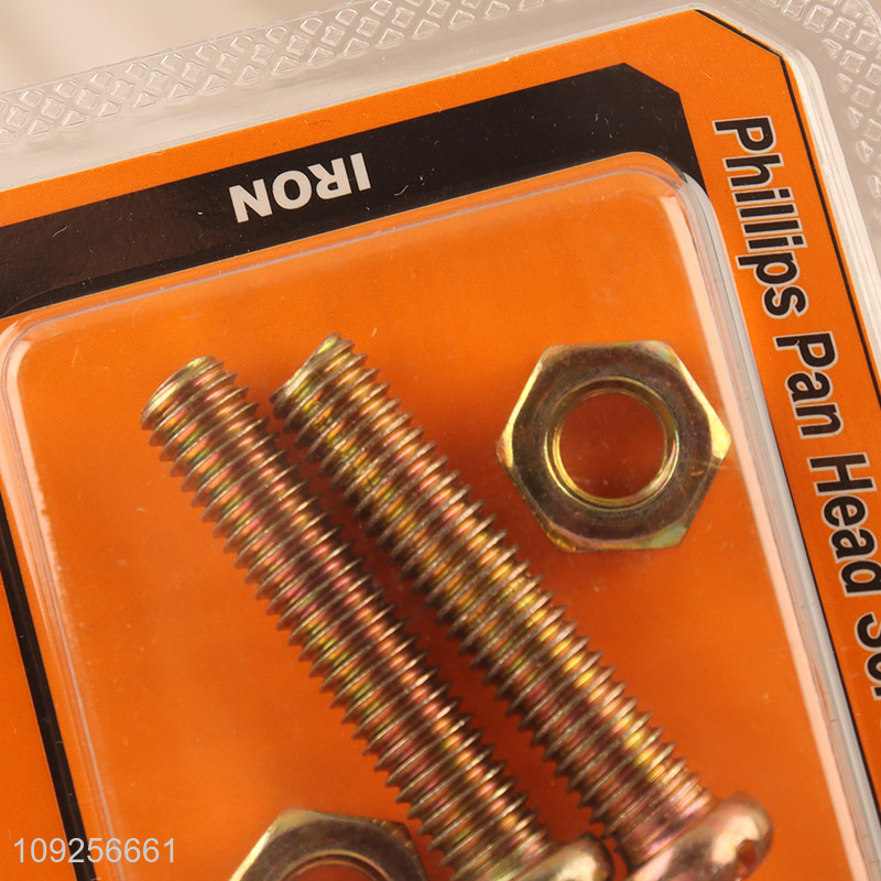 Factory Price 2Set M8 Screw and Nut Set Iron Screws and Nuts Set Fastener Kit