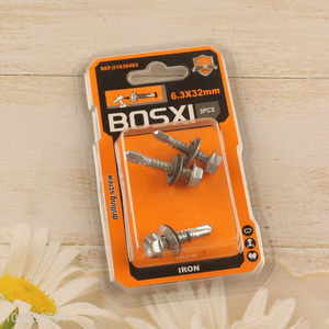 Factory Price 3 Pieces Iron Self Drilling Screws with Washer for Wood Plastic