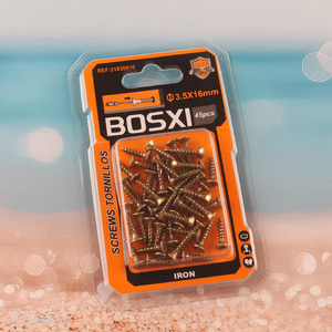 High Quality 45 Pieces Self Tapping Screw Set Iron Self Tapping Screws Set