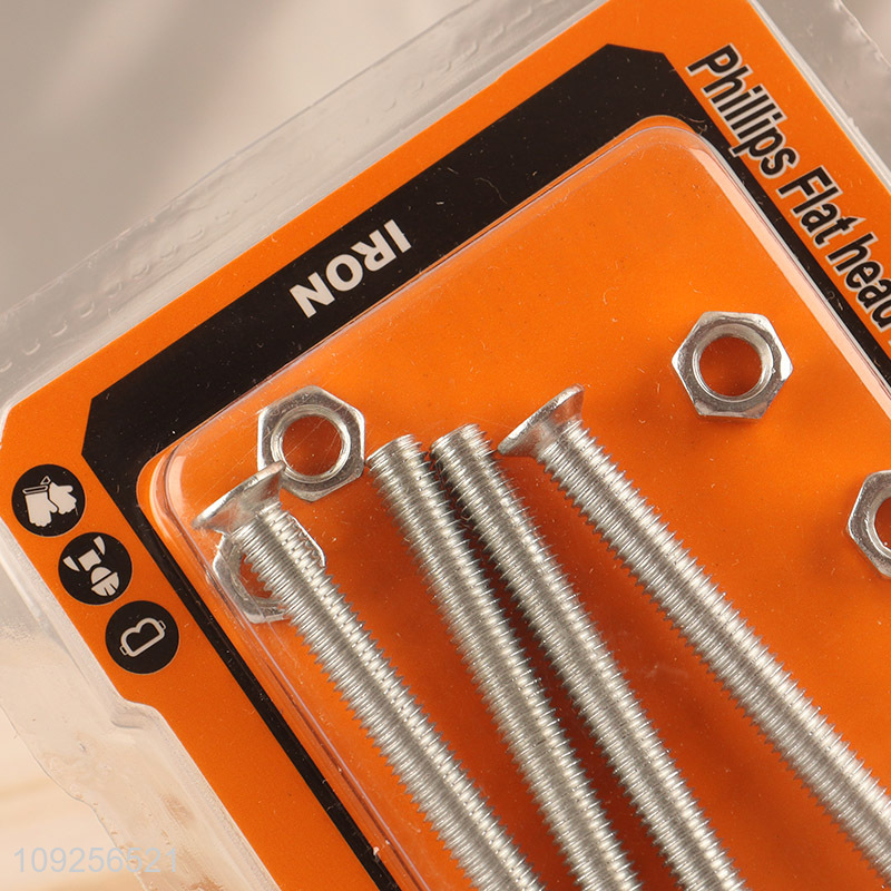 New Arrival 5Set M5 Screw and Nut Set Iron Screws and Nuts Set Fastener Kit