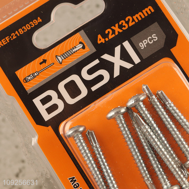 Hot Selling 8 Pieces Self Drilling Screws Set Iron Self Tapping Screws Set