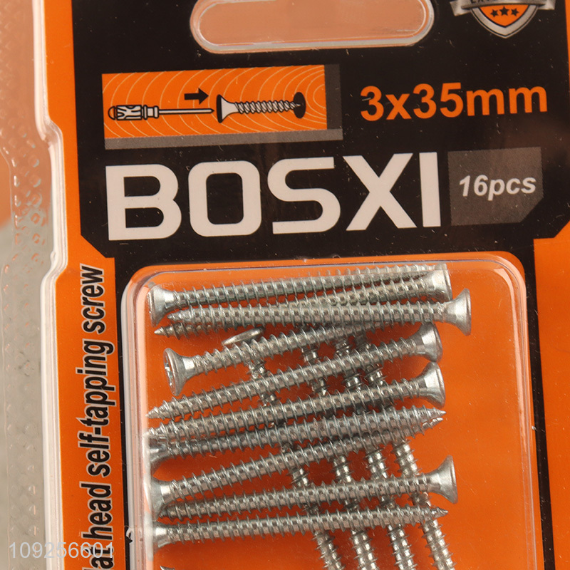 China Wholesale 16 Pieces Self Tapping Screw Set Iron Self Tapping Screws Set