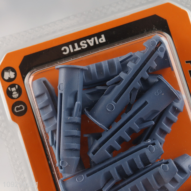 New Product 12 Pieces Plastic Wall Anchor and Screw Set Drywall Anchor Kit