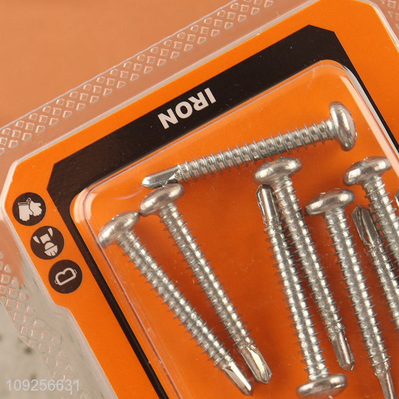 Hot Selling 8 Pieces Self Drilling Screws Set Iron Self Tapping Screws Set