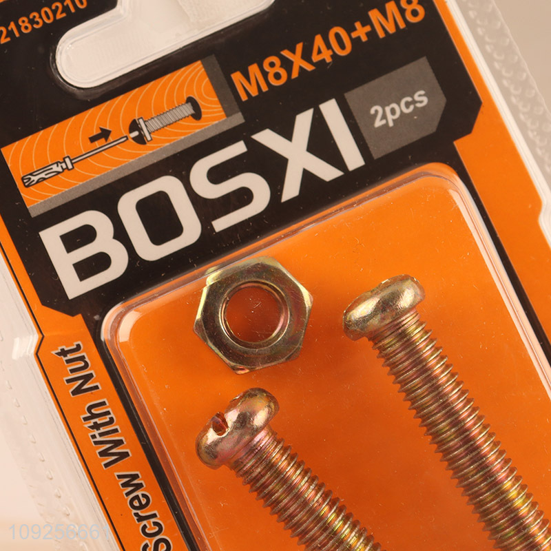 Factory Price 2Set M8 Screw and Nut Set Iron Screws and Nuts Set Fastener Kit