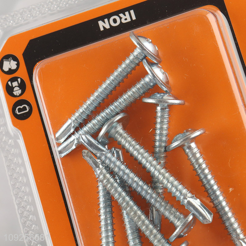 China Imports 9 Pieces Self Drilling Screws Set Iron Self Tapping Screws Set