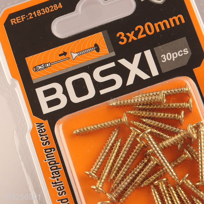 Hot Selling 30 Pieces Self Tapping Screw Set Iron Self Tapping Screws Set