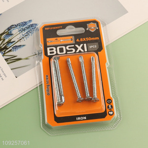 New Arrival 5 Pieces Self Drilling Screws Set Iron Self Tapping Screws Set